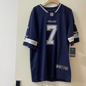 NIKE Dallas Cowboys EVO Digg Black No. 7 Jersey